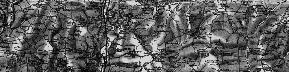 Old map of Mott's Green in 1896