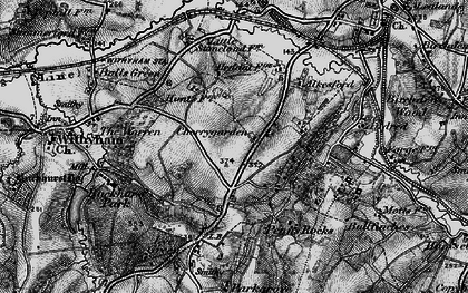 Old map of Leyswood in 1895