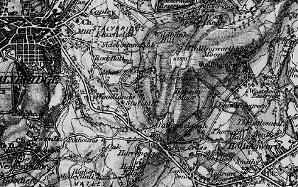 Old map of Mottram Rise in 1896
