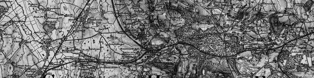 Old map of Mouldsworth in 1896