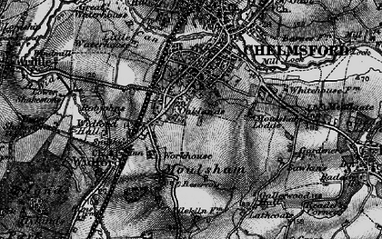 Old map of Moulsham in 1896