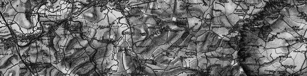 Old map of Moulsoe in 1896