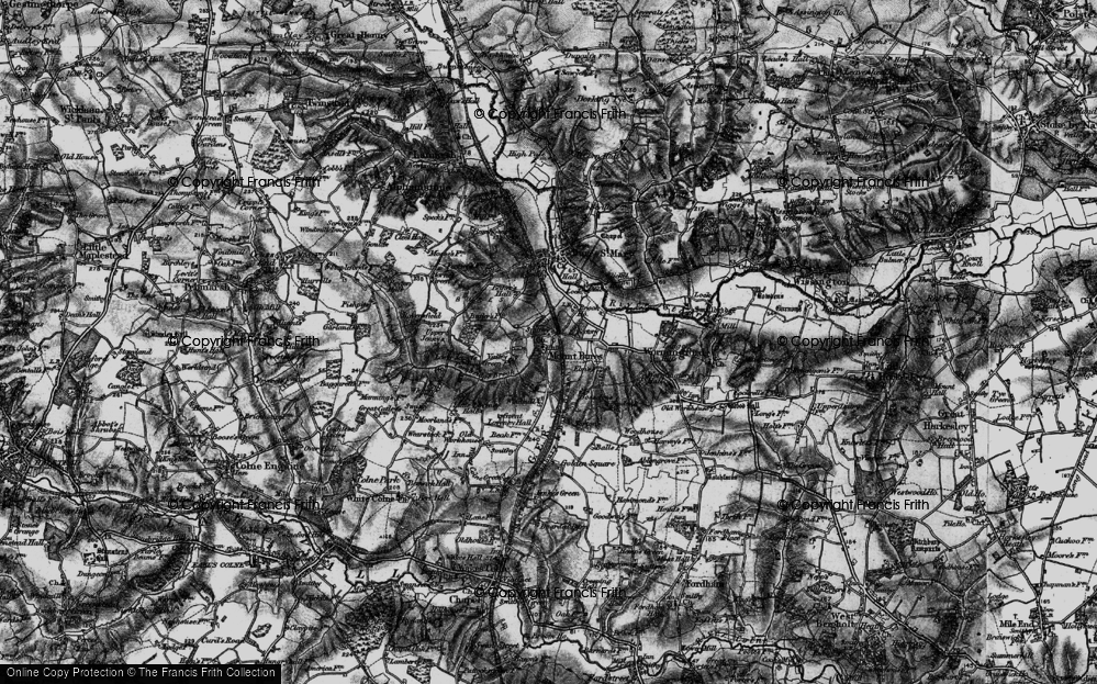 Old Map of Mount Bures, 1895 in 1895