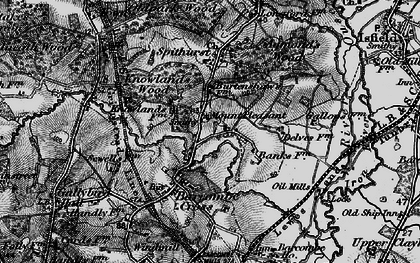 Old map of Bevern Stream in 1895