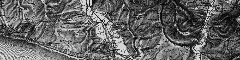 Old map of Blackcap Hill in 1895
