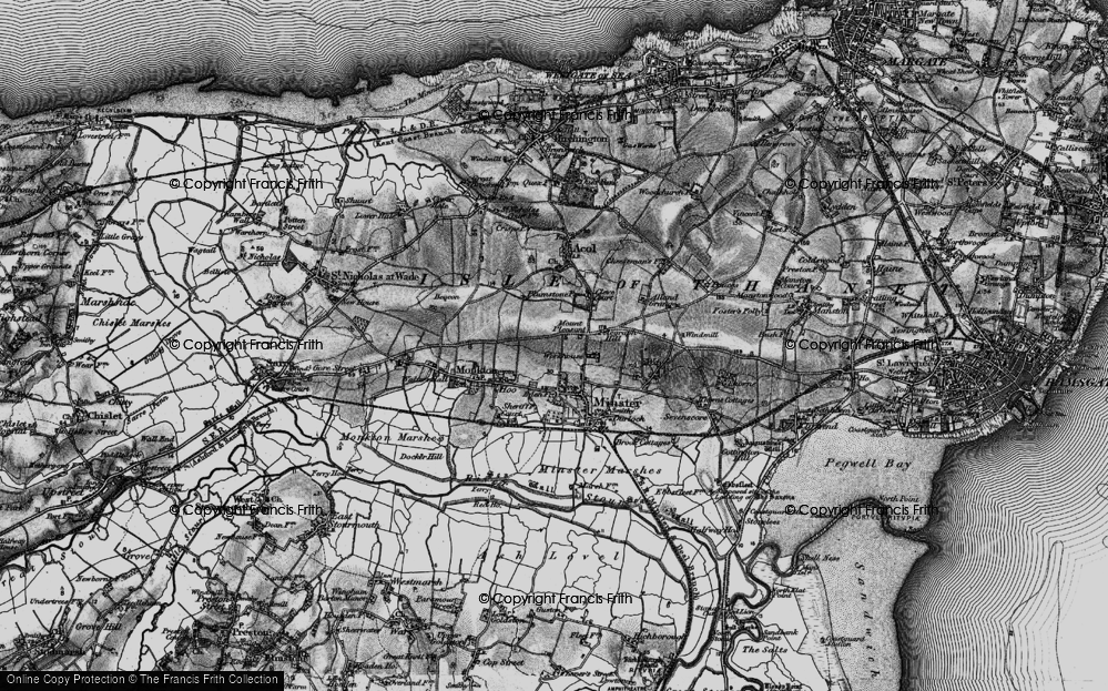 Old Map of Mount Pleasant, 1895 in 1895