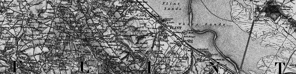 Old map of Maes-gwyn-mawr in 1896