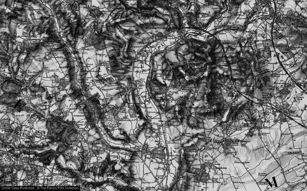 Old Map of Mount Pleasant, 1896 in 1896