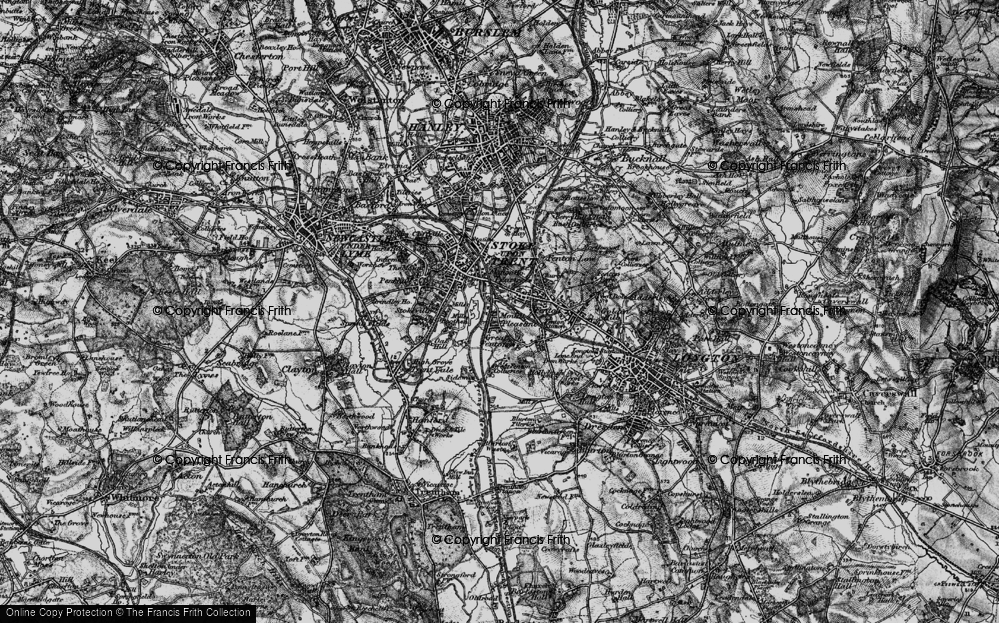 Old Map of Mount Pleasant, 1897 in 1897