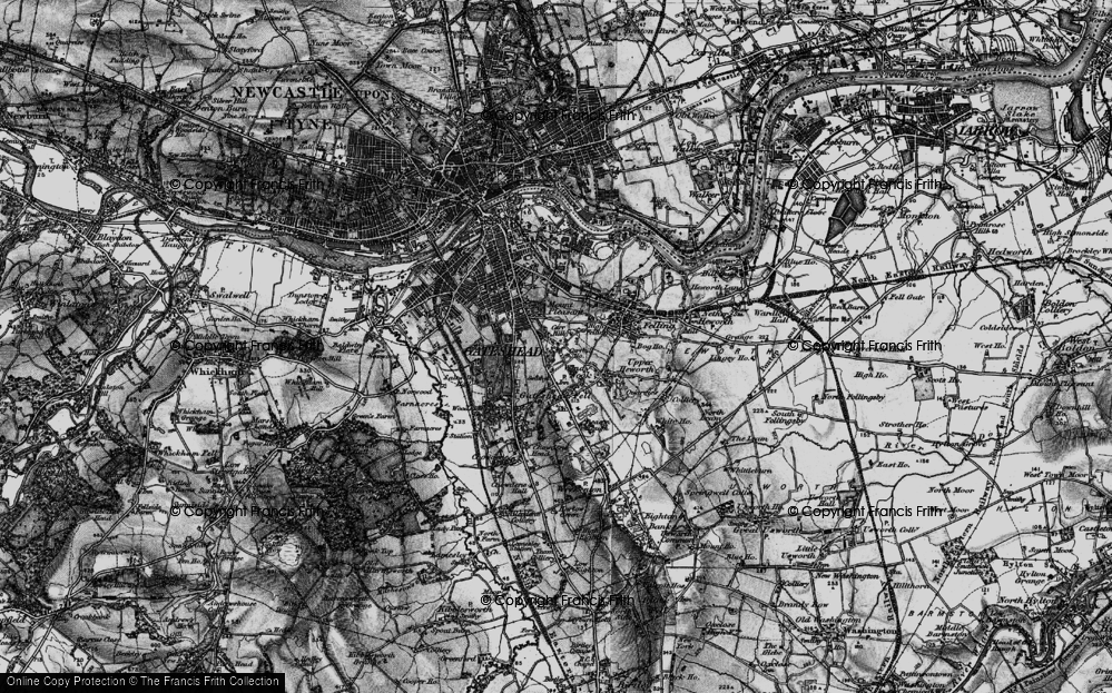 Old Map of Mount Pleasant, 1898 in 1898
