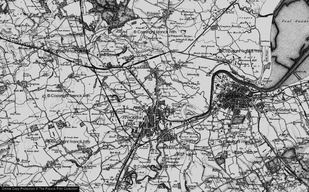 Old Map of Mount Pleasant, 1898 in 1898