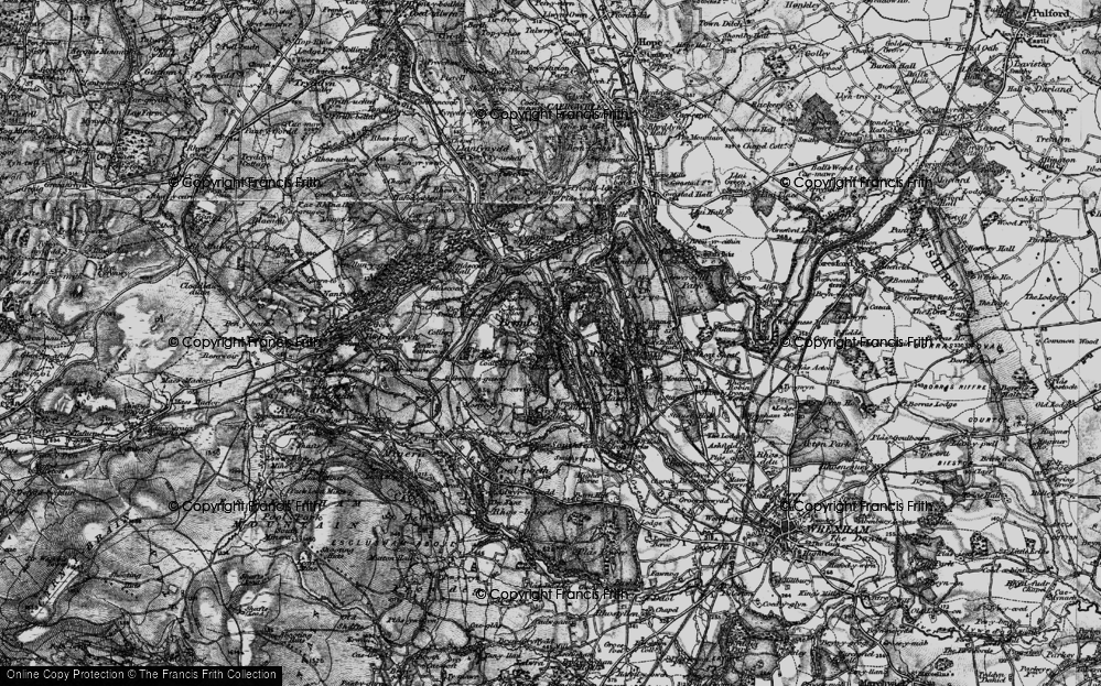 Old Map of Mount Sion, 1897 in 1897