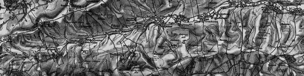 Old map of Mount Sorrel in 1895