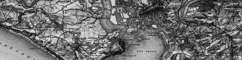 Old map of Western King Point in 1896