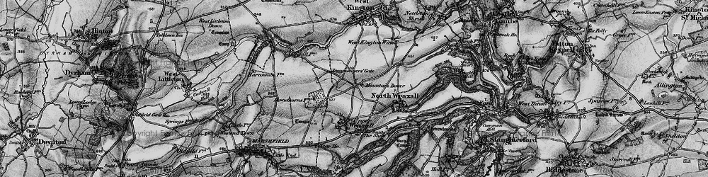 Old map of Mountain Bower in 1898