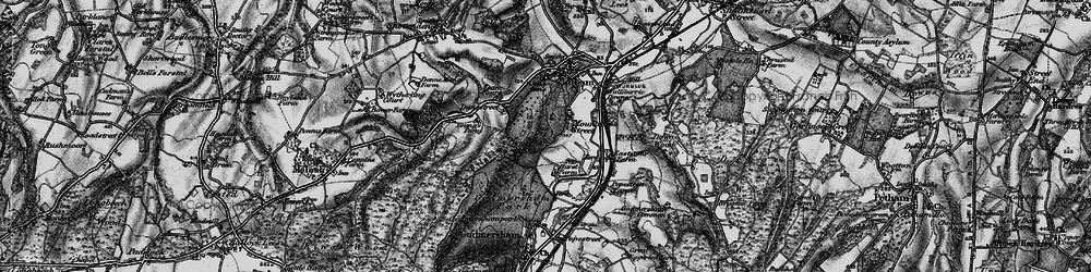 Old map of Mountain Street in 1895