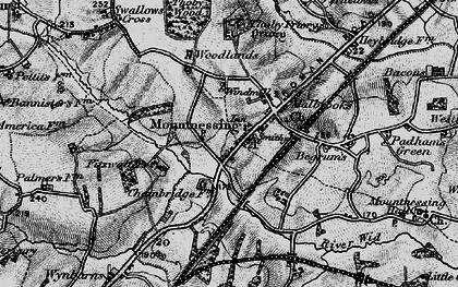 Old map of Mountnessing in 1896