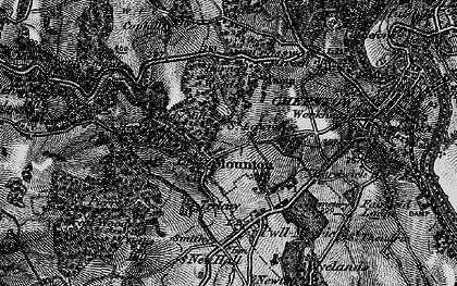 Old map of Mounton in 1897