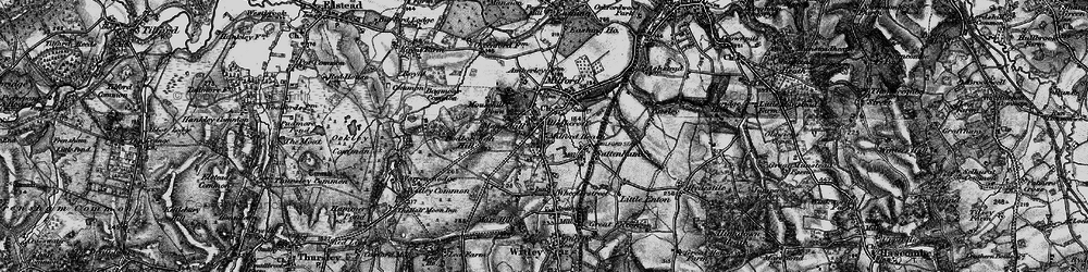 Old map of Mousehill in 1896