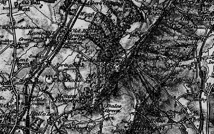 Old map of Mow Cop in 1897