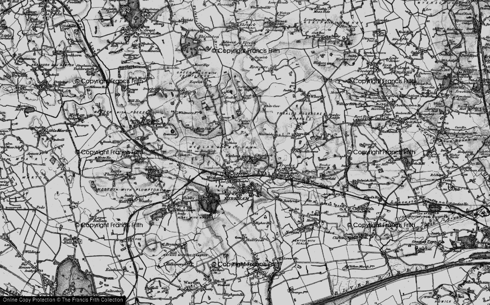 Old Map of Mowbreck, 1896 in 1896