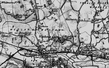 Old map of Mowbreck in 1896