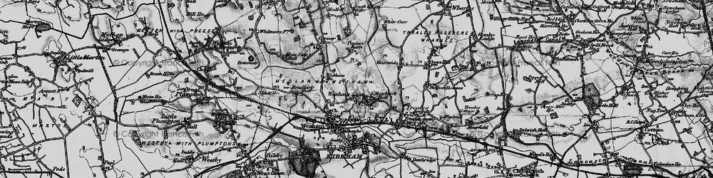 Old map of Mowbreck in 1896
