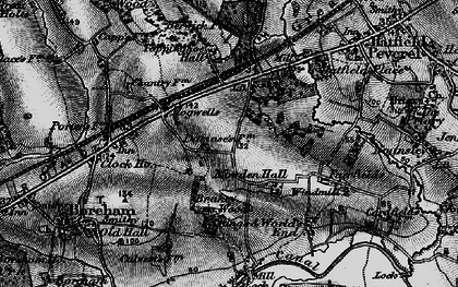 Old map of Mowden in 1896