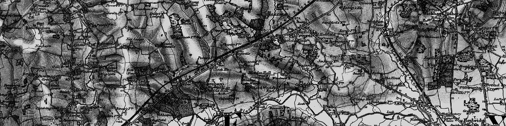 Old map of Brakey Wood in 1896