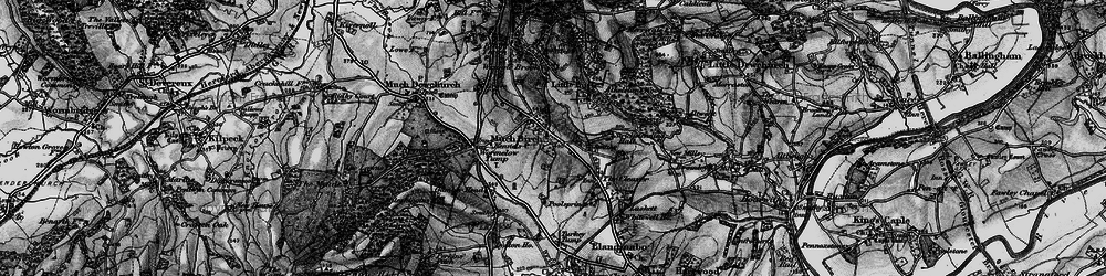 Old map of Much Birch in 1896