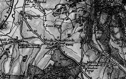 Old map of Much Dewchurch in 1896