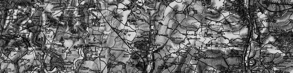 Old map of Much Hadham in 1896