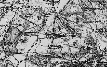 Old map of Mucklestone in 1897