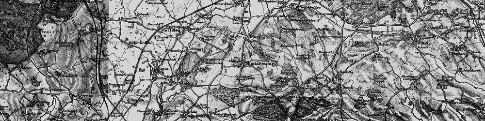 Old map of Mucklestone in 1897