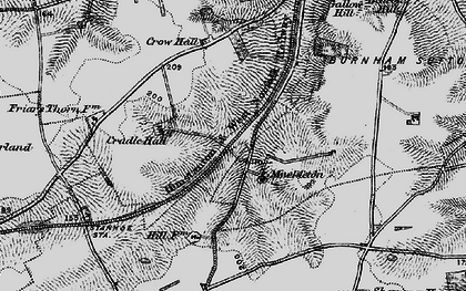 Old map of Muckleton in 1898