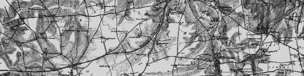 Old map of Muckleton in 1898