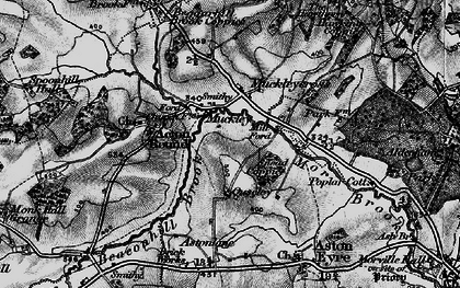 Old map of Muckley Cross in 1899