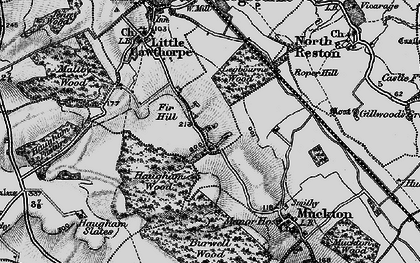 Old map of Muckton Bottom in 1899