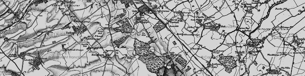 Old map of Legbourne Wood in 1899