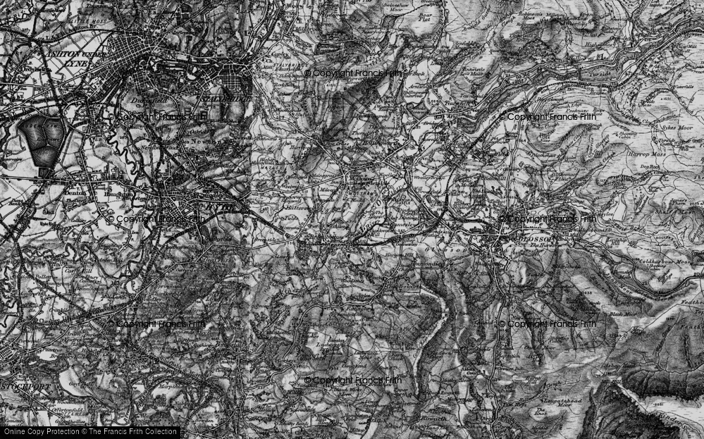 Old Map of Mudd, 1896 in 1896