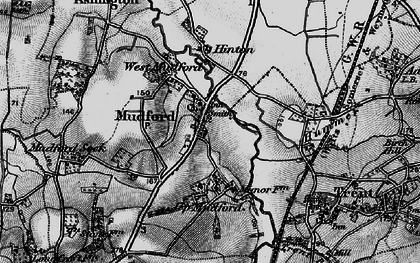 Old map of Mudford in 1898