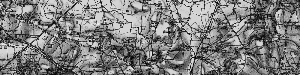 Old map of Mudford Sock in 1898