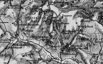 Old map of Mugginton in 1897