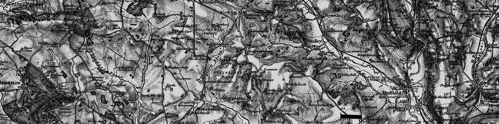 Old map of Leasow in 1897