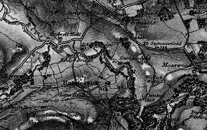 Old map of Muggleswick in 1898
