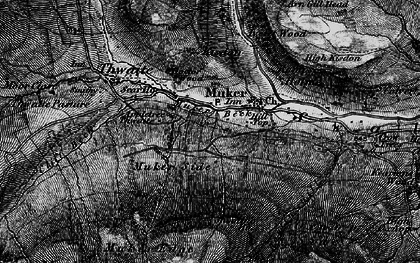 Old map of Muker in 1897