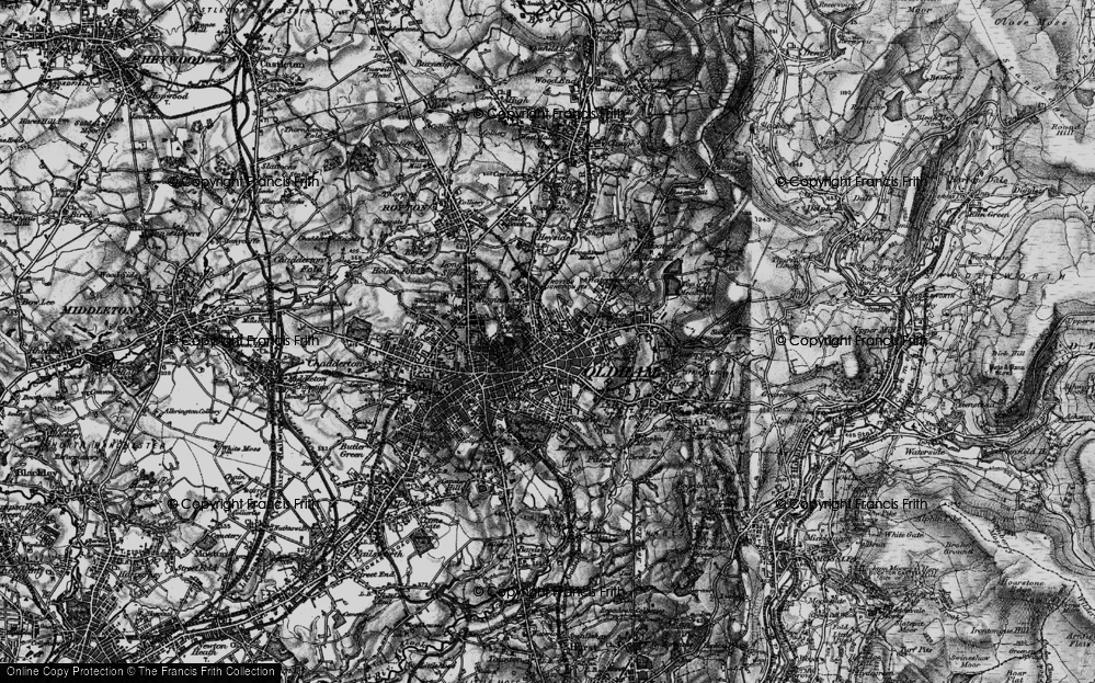 Old Map of Mumps, 1896 in 1896