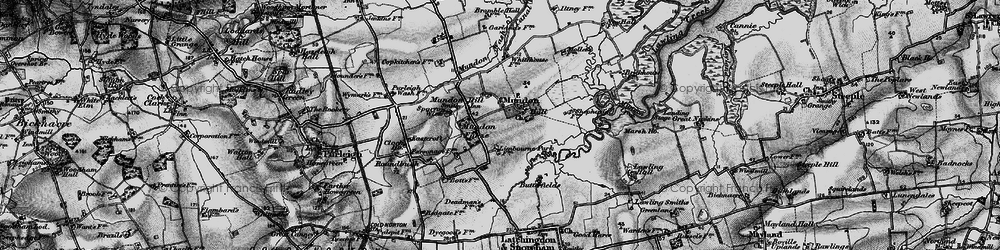 Old map of Mundon in 1896