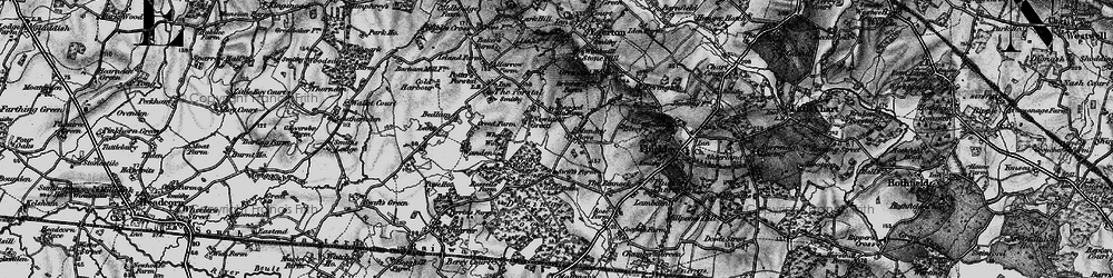 Old map of Mundy Bois in 1895