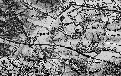 Old map of Munsley in 1898